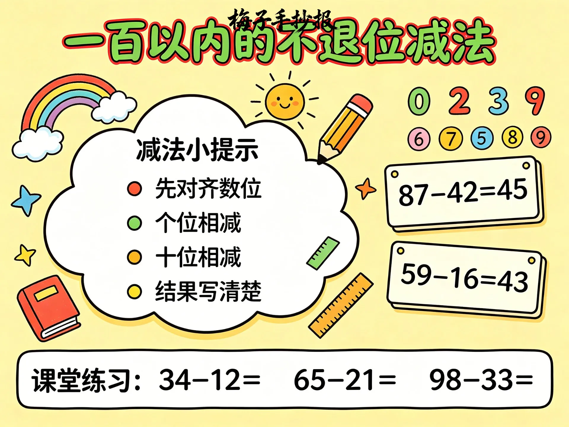 加减法手抄报
