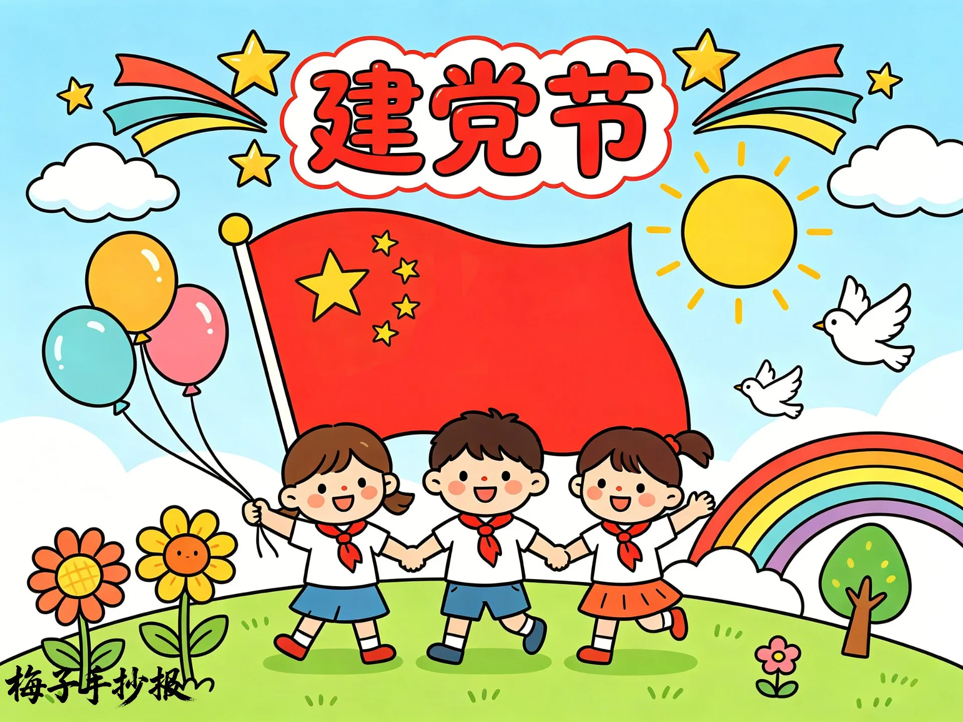 建党节手抄报