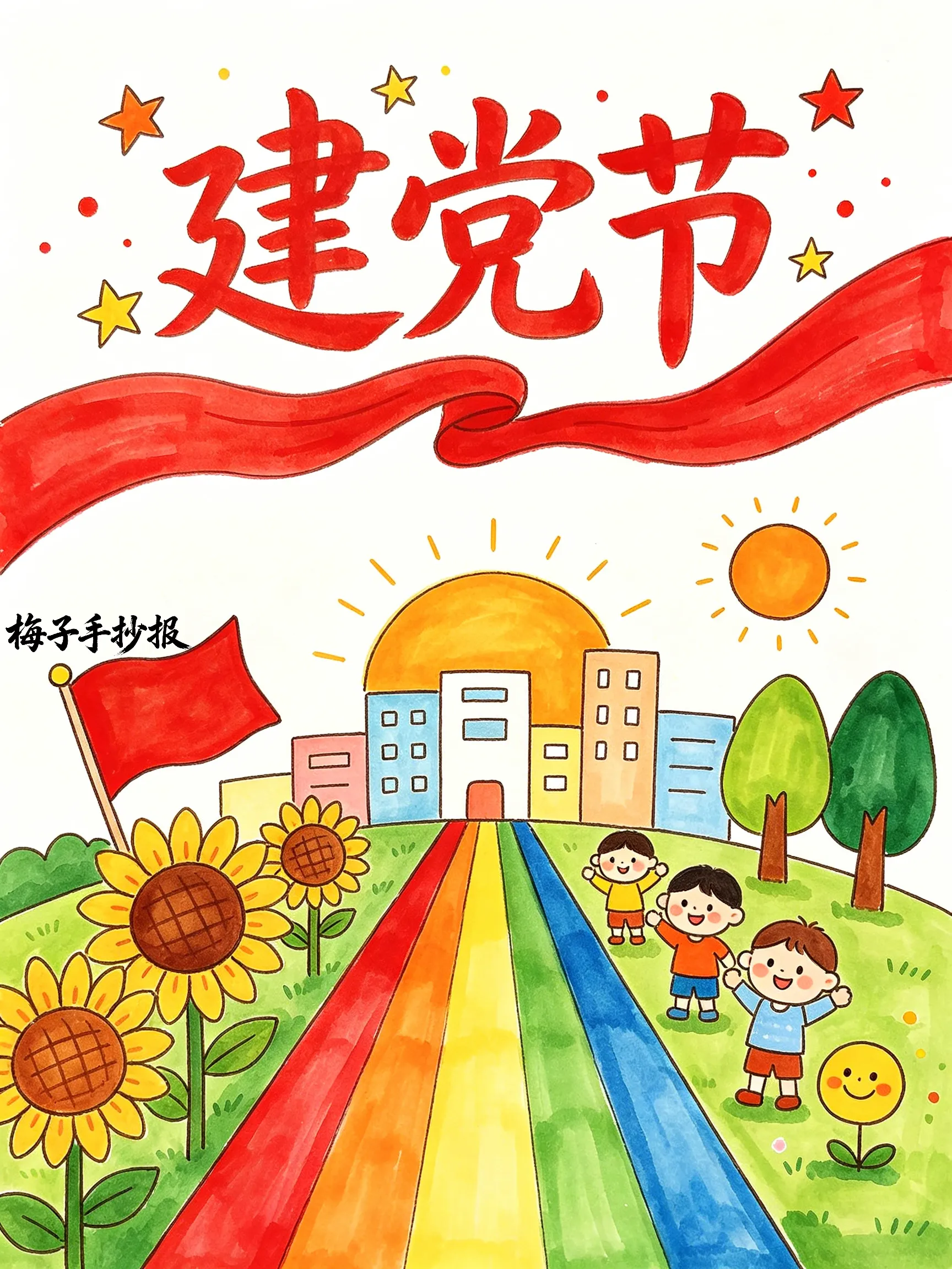 建党节手抄报