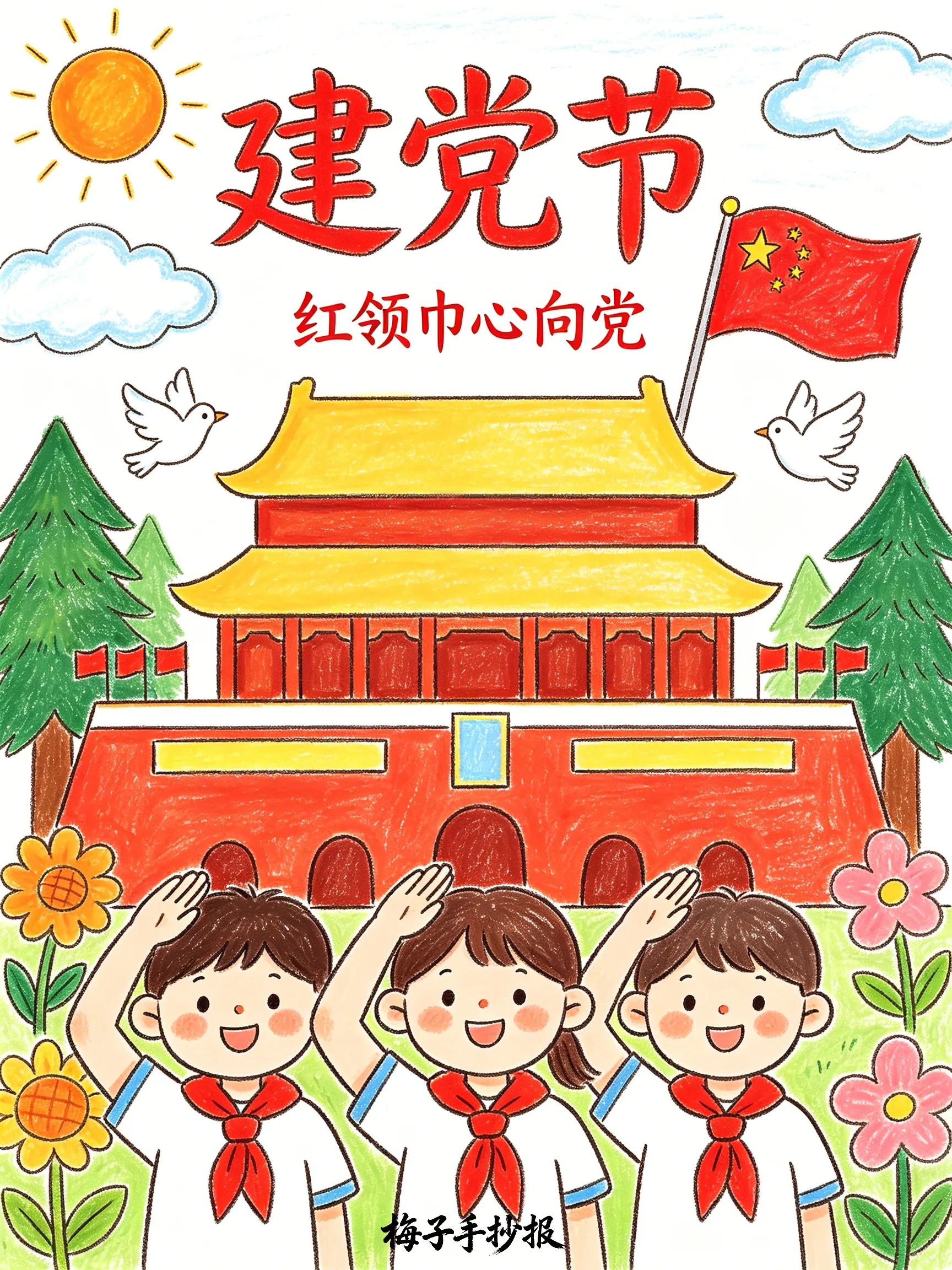 建党节手抄报