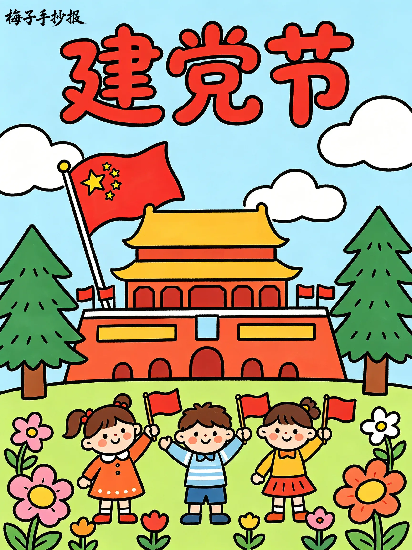 建党节手抄报