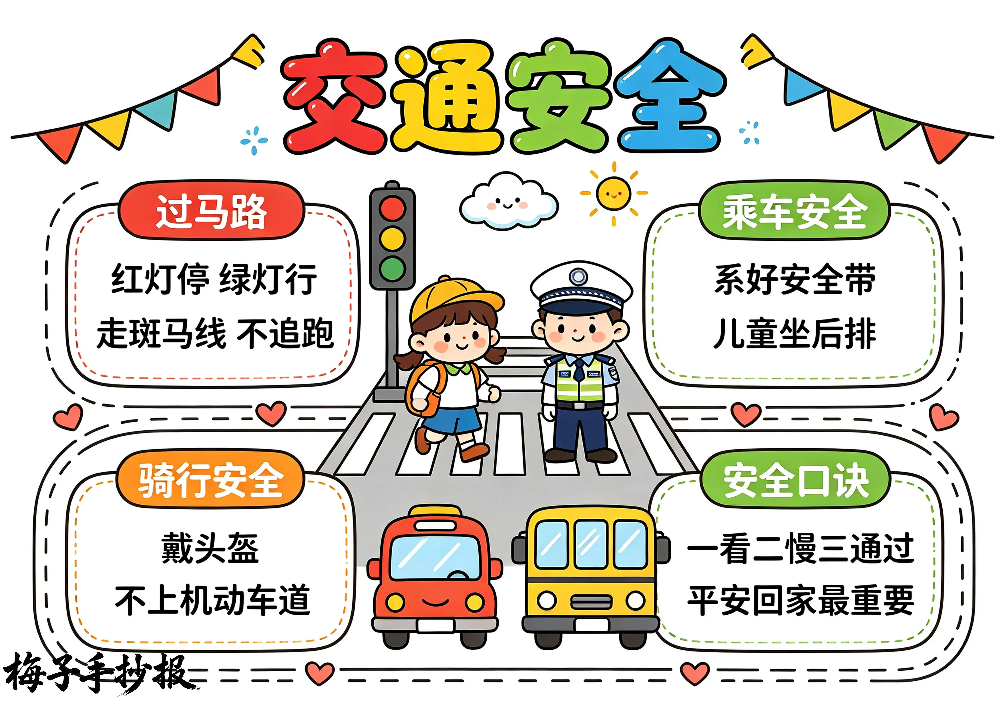 交通安全手抄报