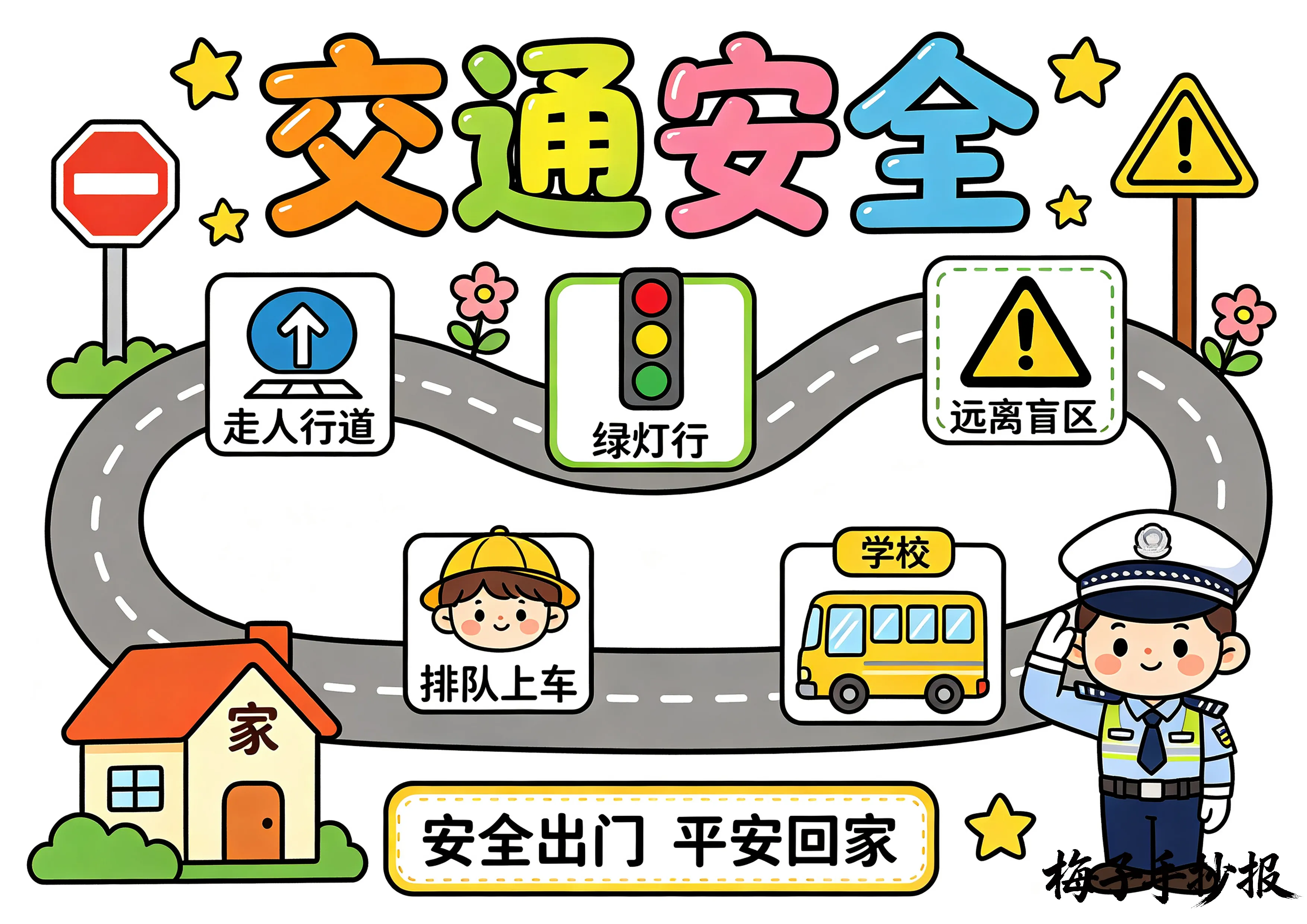 交通安全手抄报