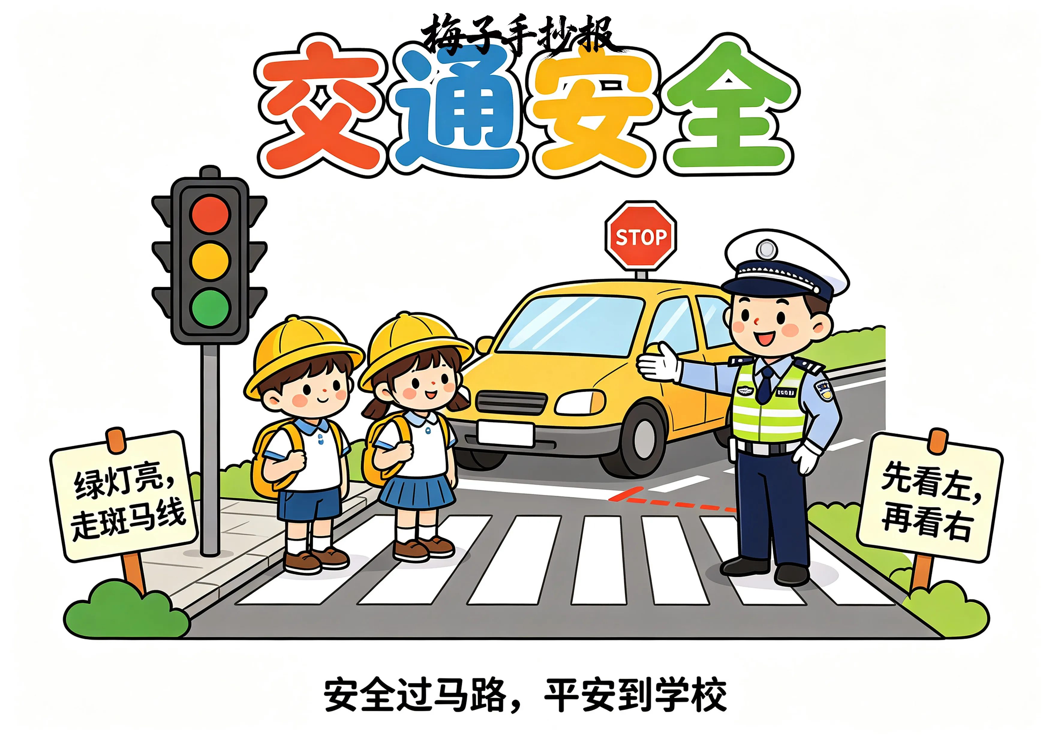 交通安全手抄报