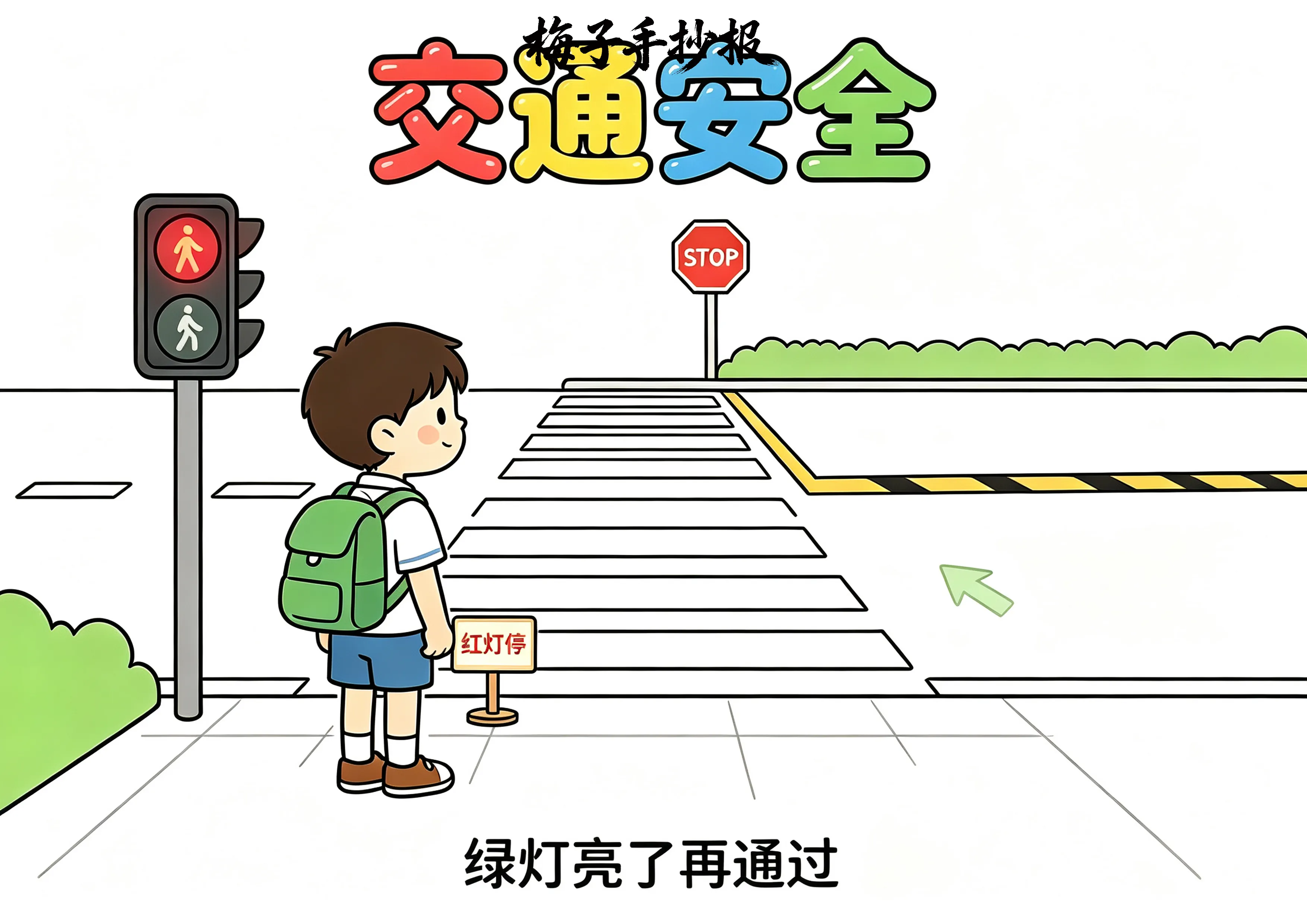 交通安全手抄报