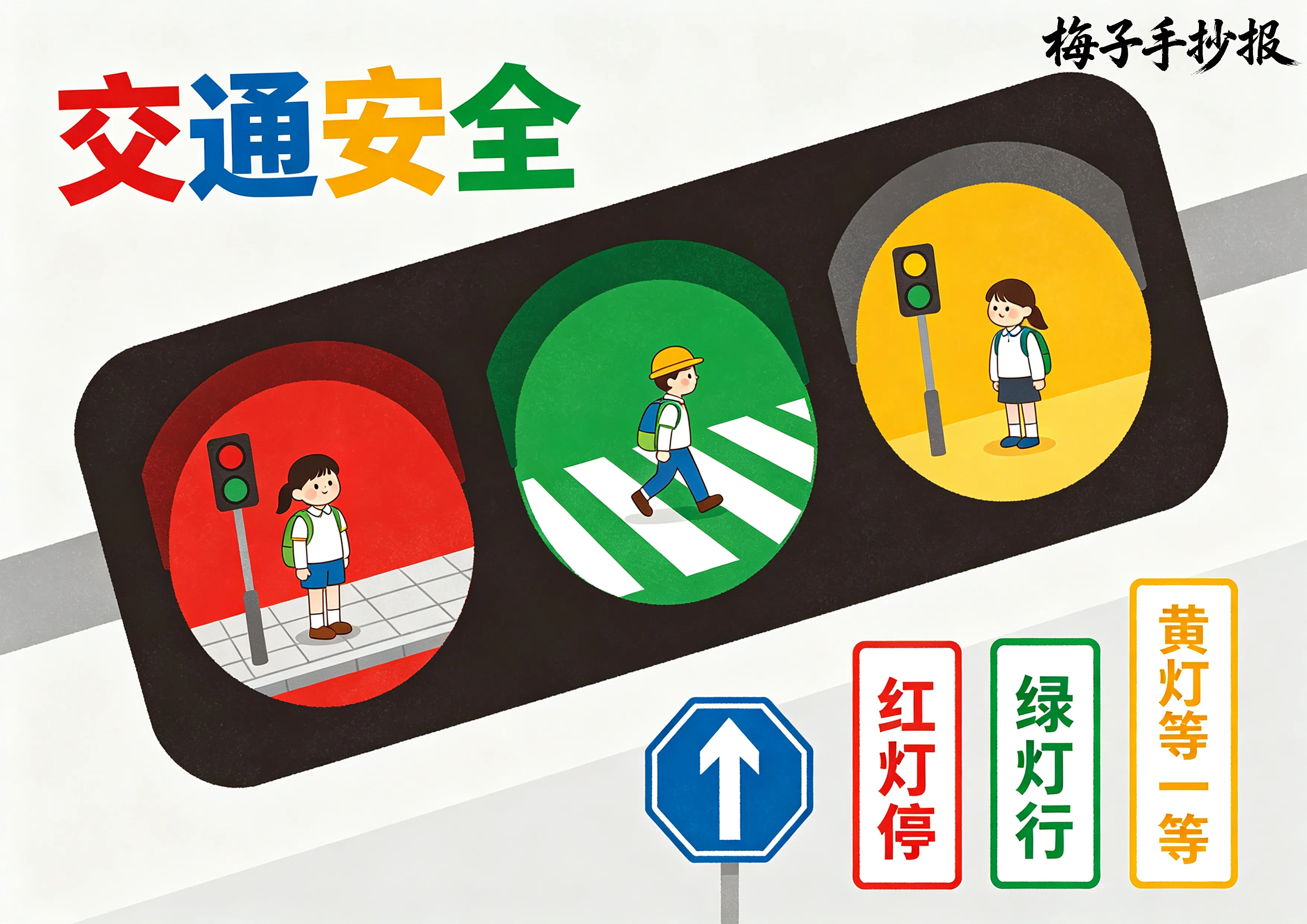 交通安全手抄报