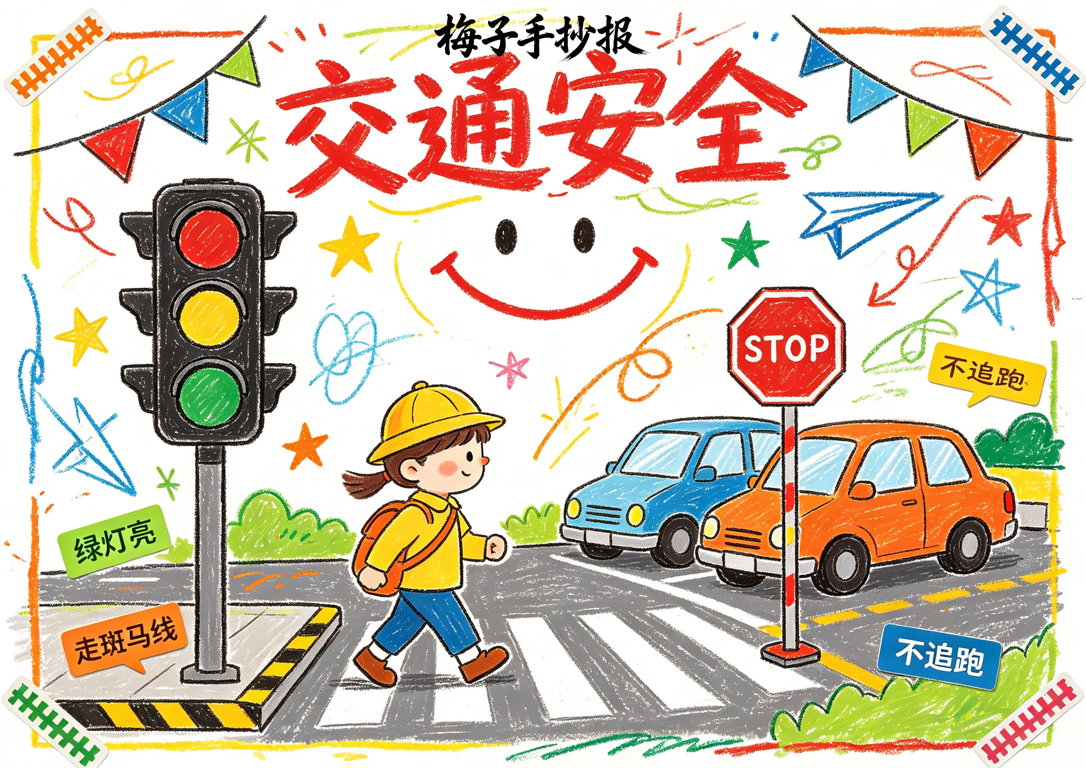 交通安全手抄报