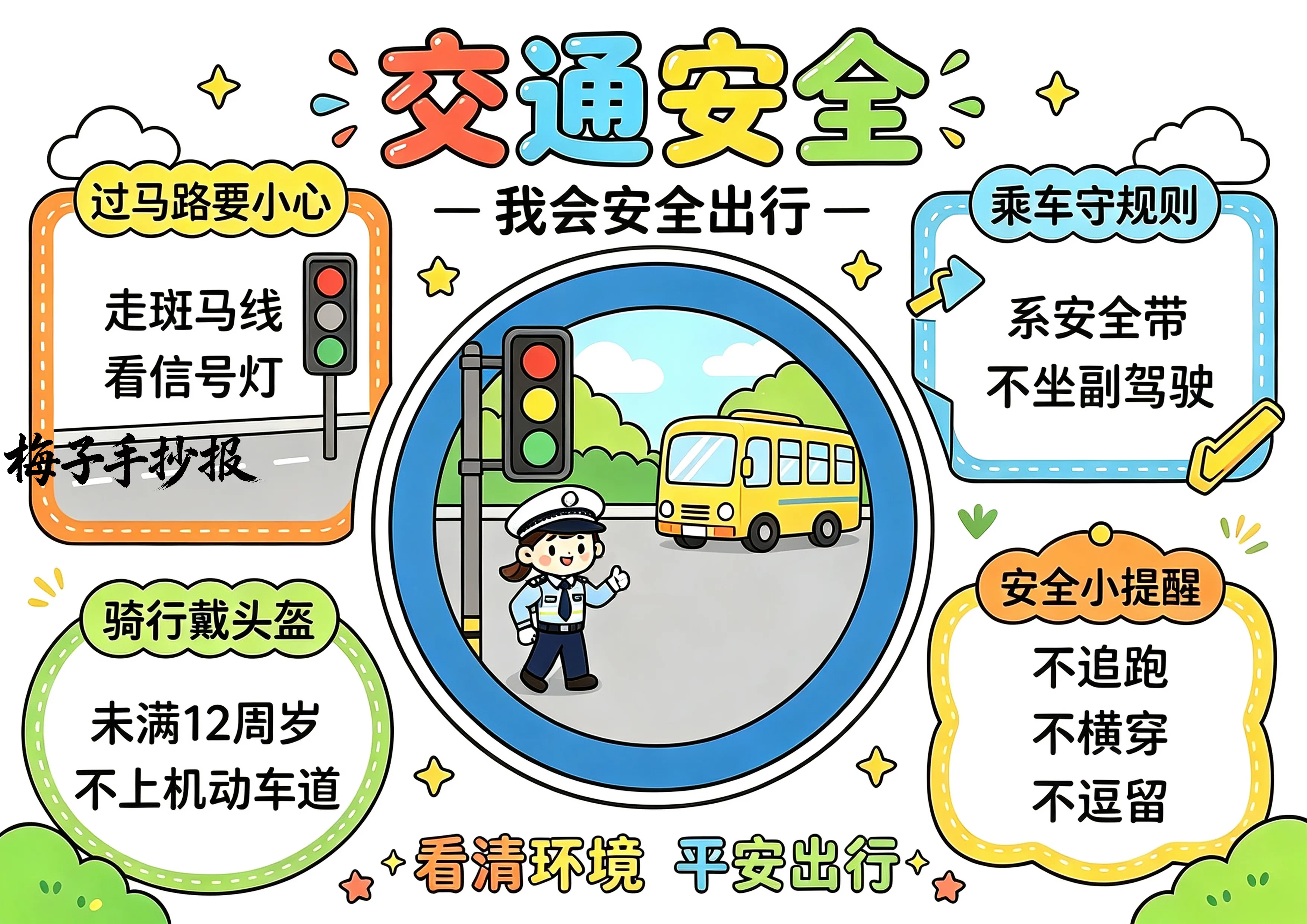 交通安全手抄报