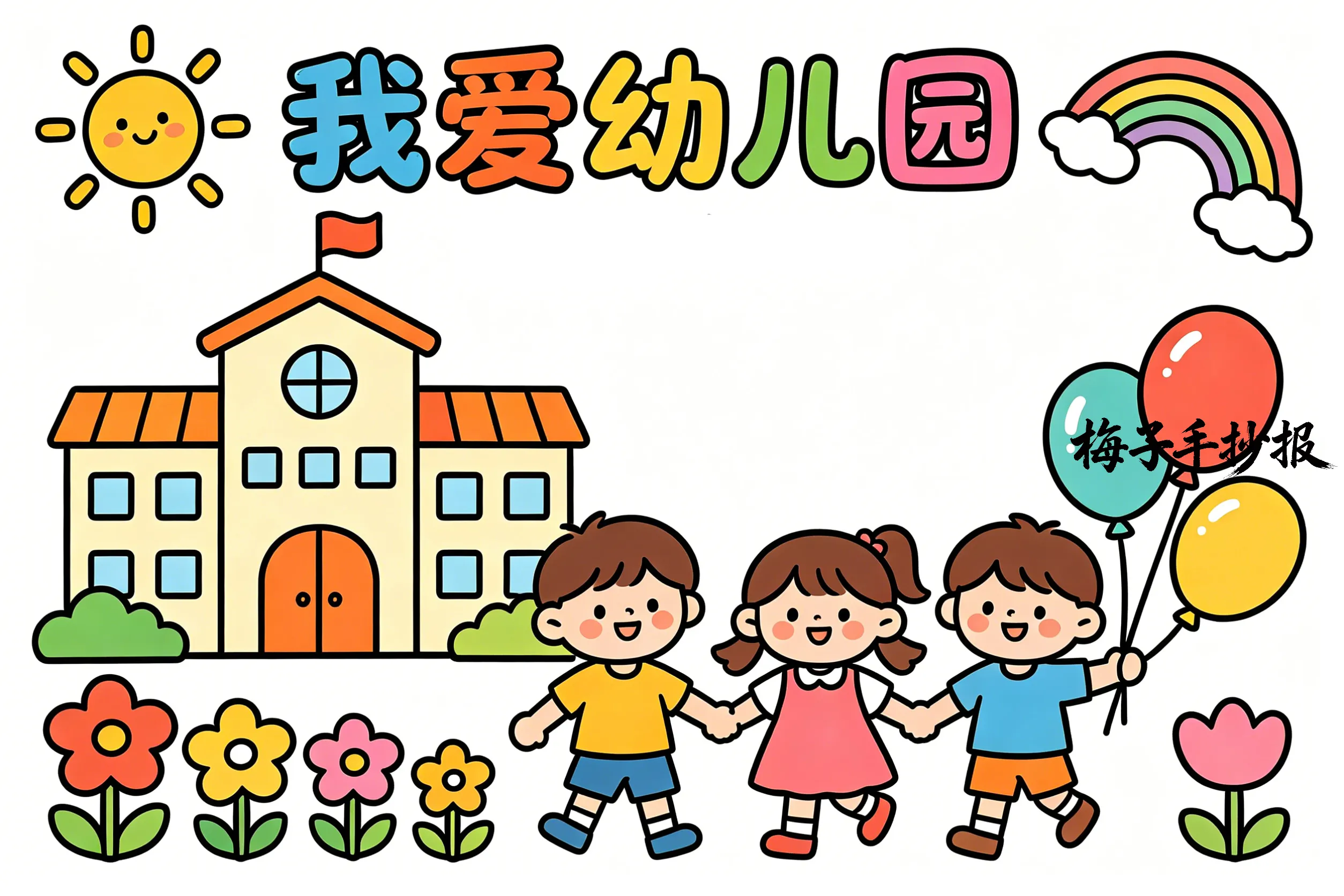 上学了手抄报