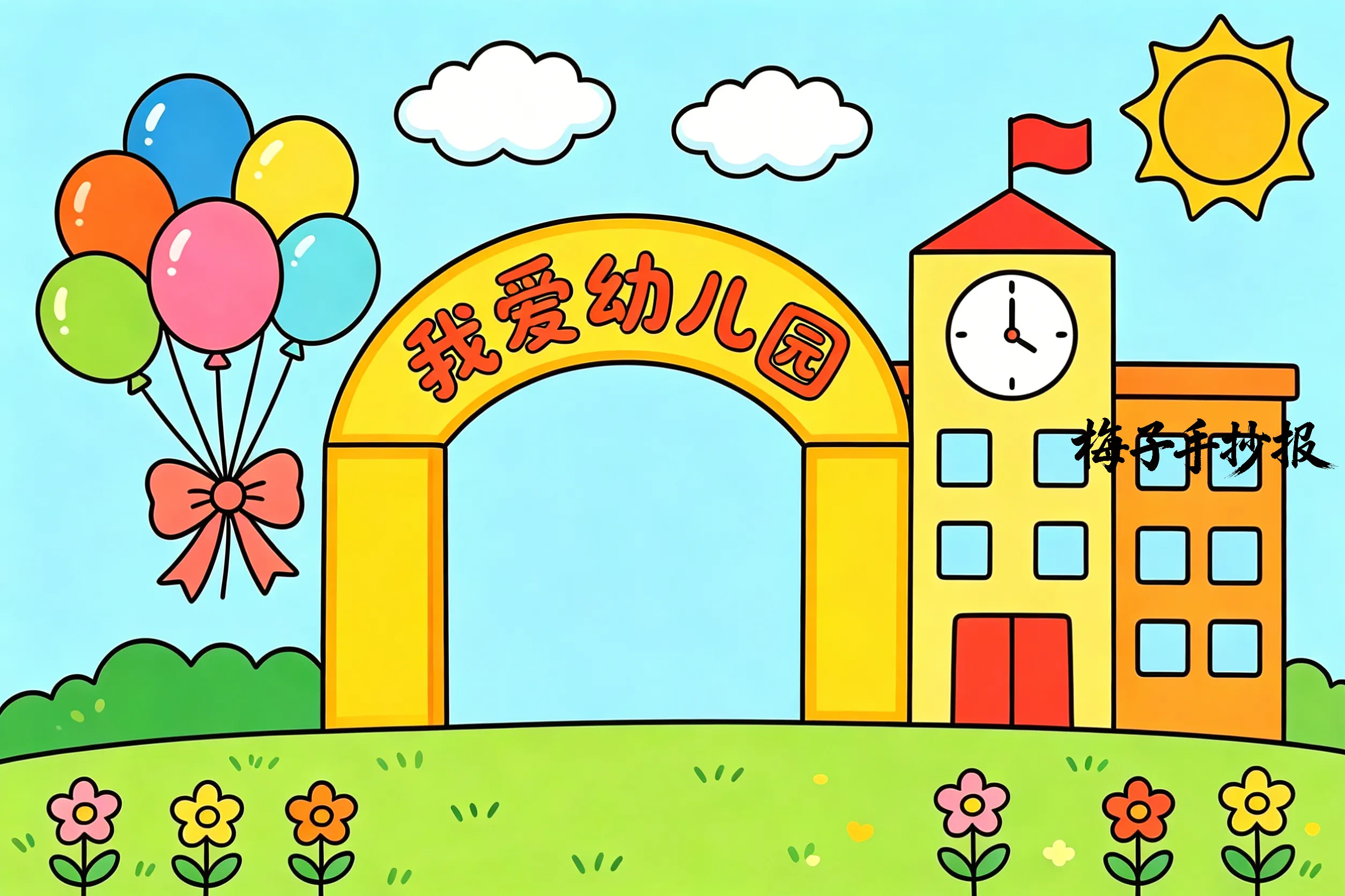 上学了手抄报