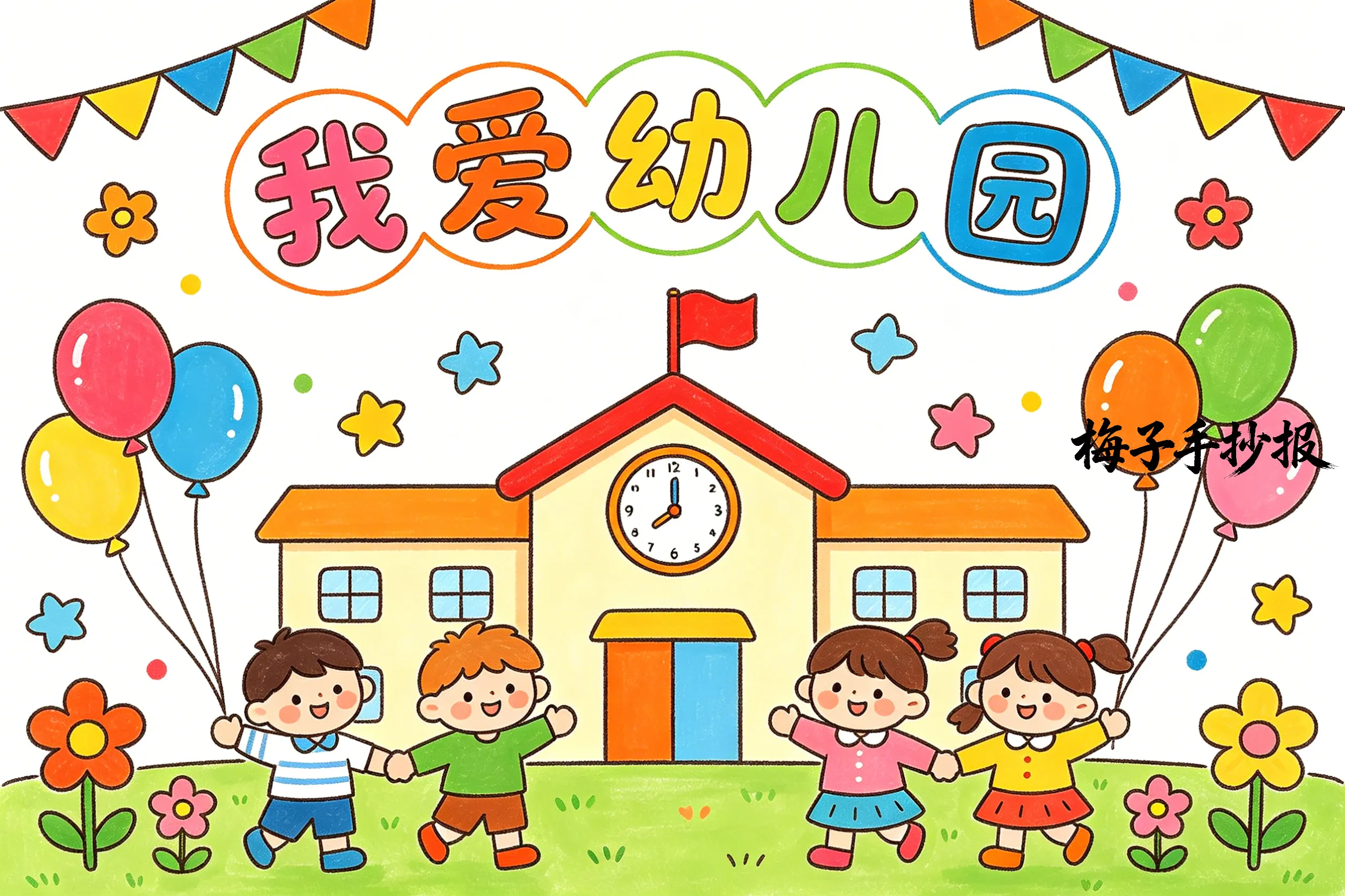 上学了手抄报