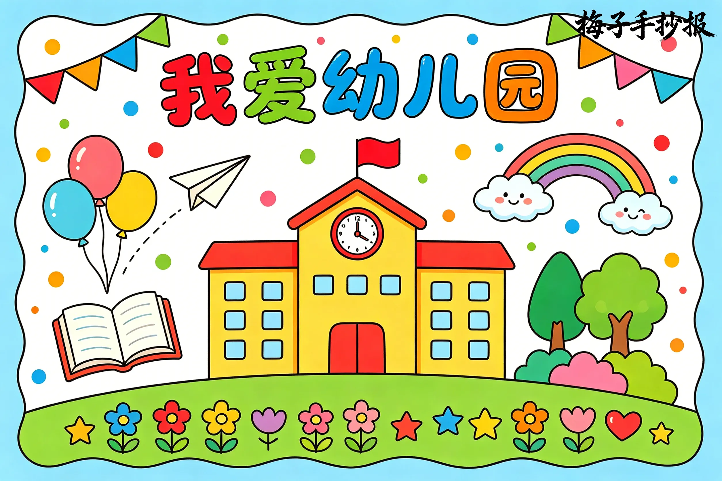 上学了手抄报