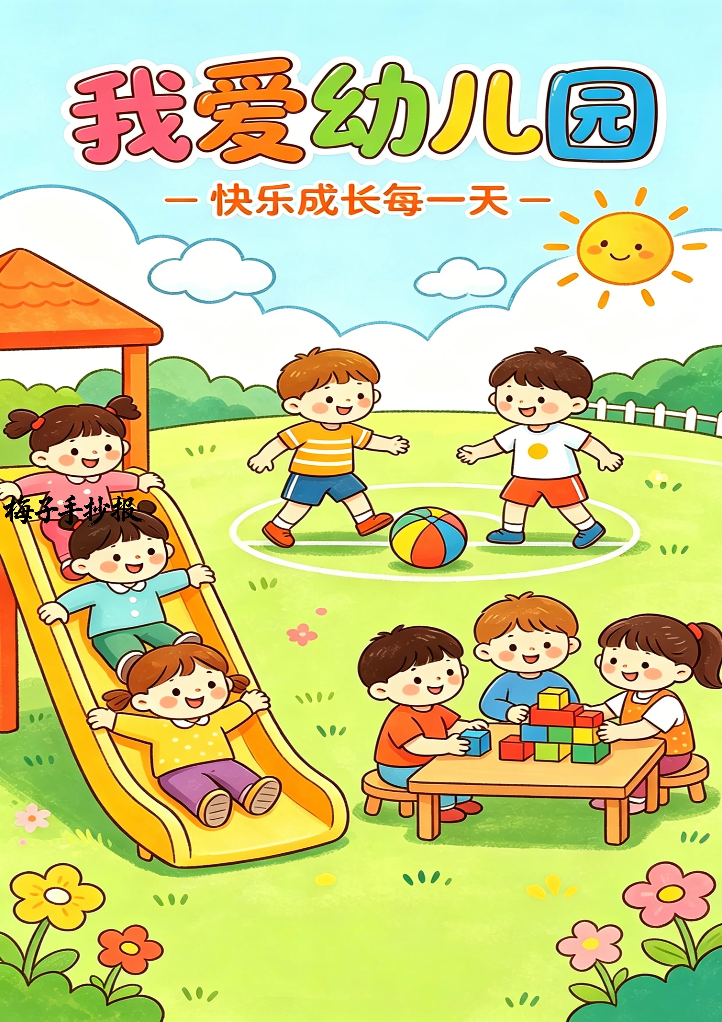 上学了手抄报