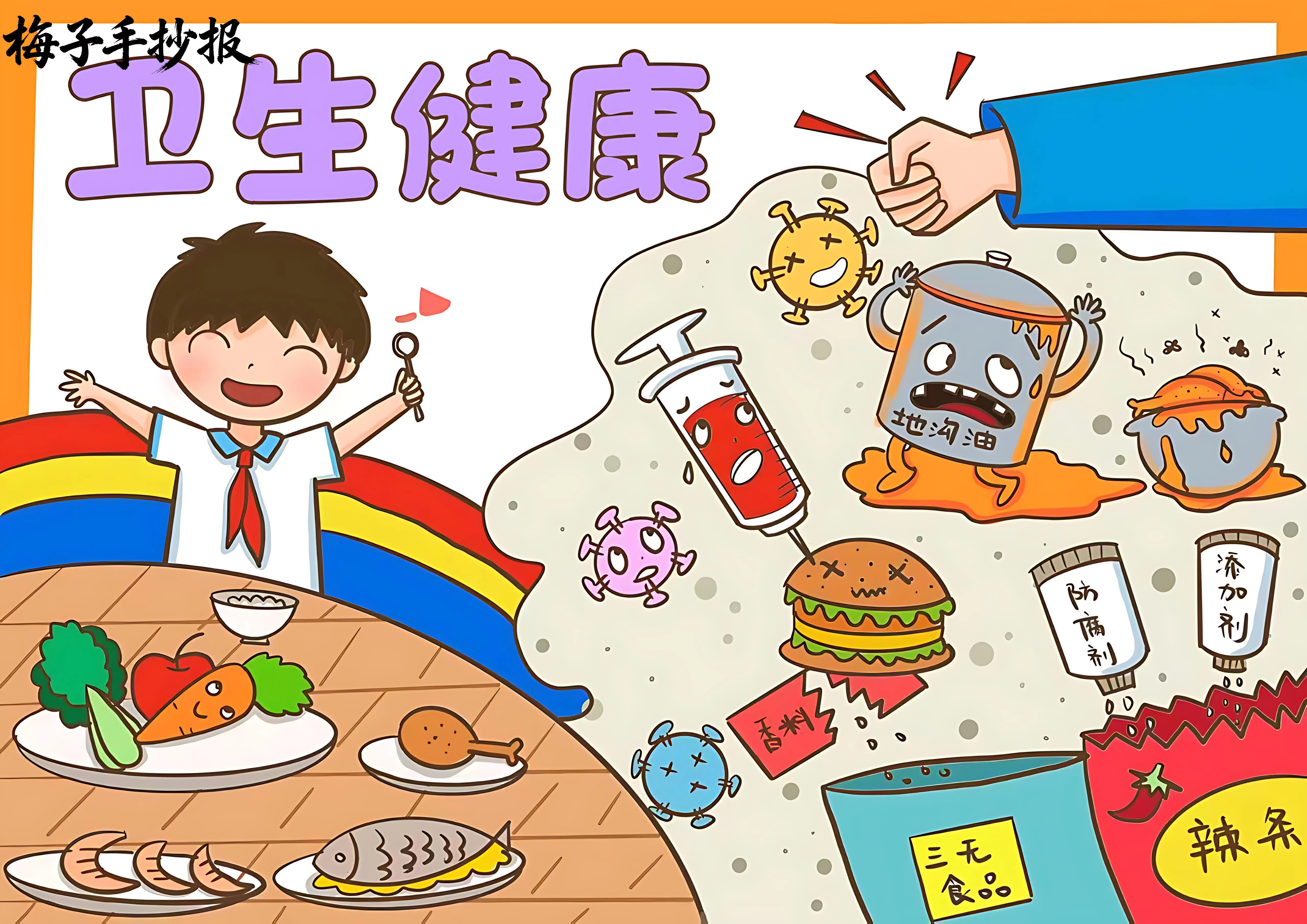 卫生健康手抄报